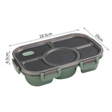 Maxbell Portable Lunch Box Bento Box Multifunctional for Hiking Camping Green Without Bowl