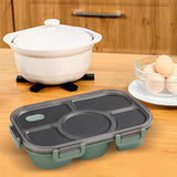 Maxbell Portable Lunch Box Bento Box Multifunctional for Hiking Camping Green Without Bowl