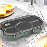 Maxbell Portable Lunch Box Bento Box Multifunctional for Hiking Camping Green Without Bowl