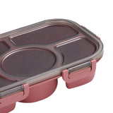 Maxbell Portable Lunch Box Bento Box Multifunctional for Hiking Camping Red Without Bowl