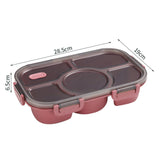 Maxbell Portable Lunch Box Bento Box Multifunctional for Hiking Camping Red Without Bowl