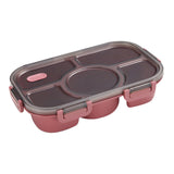 Maxbell Portable Lunch Box Bento Box Multifunctional for Hiking Camping Red Without Bowl