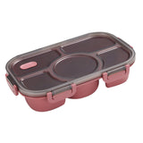 Maxbell Portable Lunch Box Bento Box Multifunctional for Hiking Camping Red Without Bowl