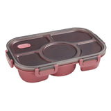 Maxbell Portable Lunch Box Bento Box Multifunctional for Hiking Camping Red Without Bowl