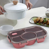 Maxbell Portable Lunch Box Bento Box Multifunctional for Hiking Camping Red Without Bowl