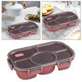 Maxbell Portable Lunch Box Bento Box Multifunctional for Hiking Camping Red Without Bowl