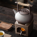 Maxbell Ceramic Tea Kettle Handmade Teapot Warmer Teapot for Office Kitchen Picnic Pots