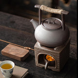 Maxbell Ceramic Tea Kettle Handmade Teapot Warmer Teapot for Office Kitchen Picnic Stove