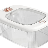 Maxbell Airtight Rice Barrel Multipurpose Pantry Organization for Nuts Dried Fruits S White
