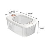 Maxbell Airtight Rice Barrel Multipurpose Pantry Organization for Nuts Dried Fruits S White