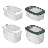 Maxbell Airtight Rice Barrel Multipurpose Pantry Organization for Nuts Dried Fruits S White