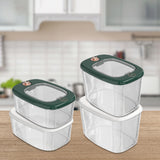 Maxbell Airtight Rice Barrel Multipurpose Pantry Organization for Nuts Dried Fruits S White