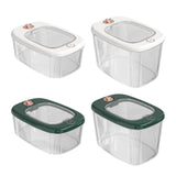 Maxbell Airtight Rice Barrel Multipurpose Pantry Organization for Nuts Dried Fruits S White