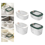 Maxbell Airtight Rice Barrel Multipurpose Pantry Organization for Nuts Dried Fruits S White