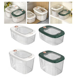 Maxbell Airtight Rice Barrel Multipurpose Pantry Organization for Nuts Dried Fruits S White