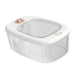 Maxbell Airtight Rice Barrel Multipurpose Pantry Organization for Nuts Dried Fruits S White