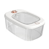 Maxbell Airtight Rice Barrel Multipurpose Pantry Organization for Nuts Dried Fruits S White