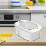 Maxbell Airtight Rice Barrel Multipurpose Pantry Organization for Nuts Dried Fruits S White