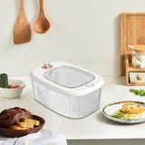 Maxbell Airtight Rice Barrel Multipurpose Pantry Organization for Nuts Dried Fruits S White