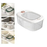 Maxbell Airtight Rice Barrel Multipurpose Pantry Organization for Nuts Dried Fruits S White