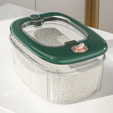 Maxbell Airtight Rice Barrel Multipurpose Pantry Organization for Nuts Dried Fruits S Dark Green