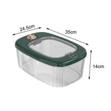 Maxbell Airtight Rice Barrel Multipurpose Pantry Organization for Nuts Dried Fruits S Dark Green