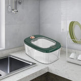 Maxbell Airtight Rice Barrel Multipurpose Pantry Organization for Nuts Dried Fruits S Dark Green