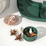 Maxbell Airtight Rice Barrel Multipurpose Pantry Organization for Nuts Dried Fruits S Dark Green