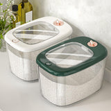 Maxbell Airtight Rice Barrel Multipurpose Pantry Organization for Nuts Dried Fruits S Dark Green