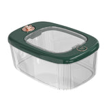Maxbell Airtight Rice Barrel Multipurpose Pantry Organization for Nuts Dried Fruits S Dark Green