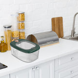 Maxbell Airtight Rice Barrel Multipurpose Pantry Organization for Nuts Dried Fruits S Dark Green