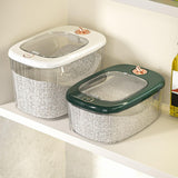 Maxbell Airtight Rice Barrel Multipurpose Pantry Organization for Nuts Dried Fruits L White