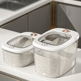 Maxbell Airtight Rice Barrel Multipurpose Pantry Organization for Nuts Dried Fruits L White