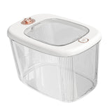 Maxbell Airtight Rice Barrel Multipurpose Pantry Organization for Nuts Dried Fruits L White
