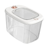 Maxbell Airtight Rice Barrel Multipurpose Pantry Organization for Nuts Dried Fruits L White