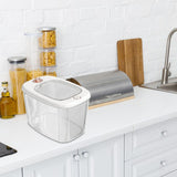 Maxbell Airtight Rice Barrel Multipurpose Pantry Organization for Nuts Dried Fruits L White