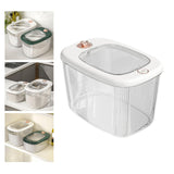 Maxbell Airtight Rice Barrel Multipurpose Pantry Organization for Nuts Dried Fruits L White