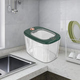Maxbell Airtight Rice Barrel Multipurpose Pantry Organization for Nuts Dried Fruits L Dark Green