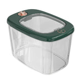 Maxbell Airtight Rice Barrel Multipurpose Pantry Organization for Nuts Dried Fruits L Dark Green