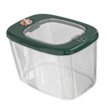 Maxbell Airtight Rice Barrel Multipurpose Pantry Organization for Nuts Dried Fruits L Dark Green