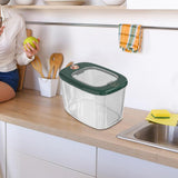 Maxbell Airtight Rice Barrel Multipurpose Pantry Organization for Nuts Dried Fruits L Dark Green