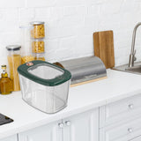 Maxbell Airtight Rice Barrel Multipurpose Pantry Organization for Nuts Dried Fruits L Dark Green