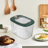 Maxbell Airtight Rice Barrel Multipurpose Pantry Organization for Nuts Dried Fruits L Dark Green
