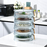 Maxbell Leftovers cover Food Storage Container Transparent for Table Party Two tier