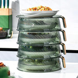 Maxbell Leftovers cover Food Storage Container Transparent for Table Party Two tier