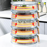 Maxbell Leftovers cover Food Storage Container Transparent for Table Party Two tier