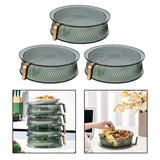 Maxbell Leftovers cover Food Storage Container Transparent for Table Party Three tier