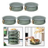 Maxbell Leftovers cover Food Storage Container Transparent for Table Party Five Tier