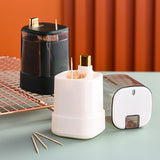 Maxbell Toothpick Holder Dispenser with Clear Lid for Picnic Dining Table Restaurant Dark Green
