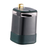 Maxbell Toothpick Holder Dispenser with Clear Lid for Picnic Dining Table Restaurant Dark Green